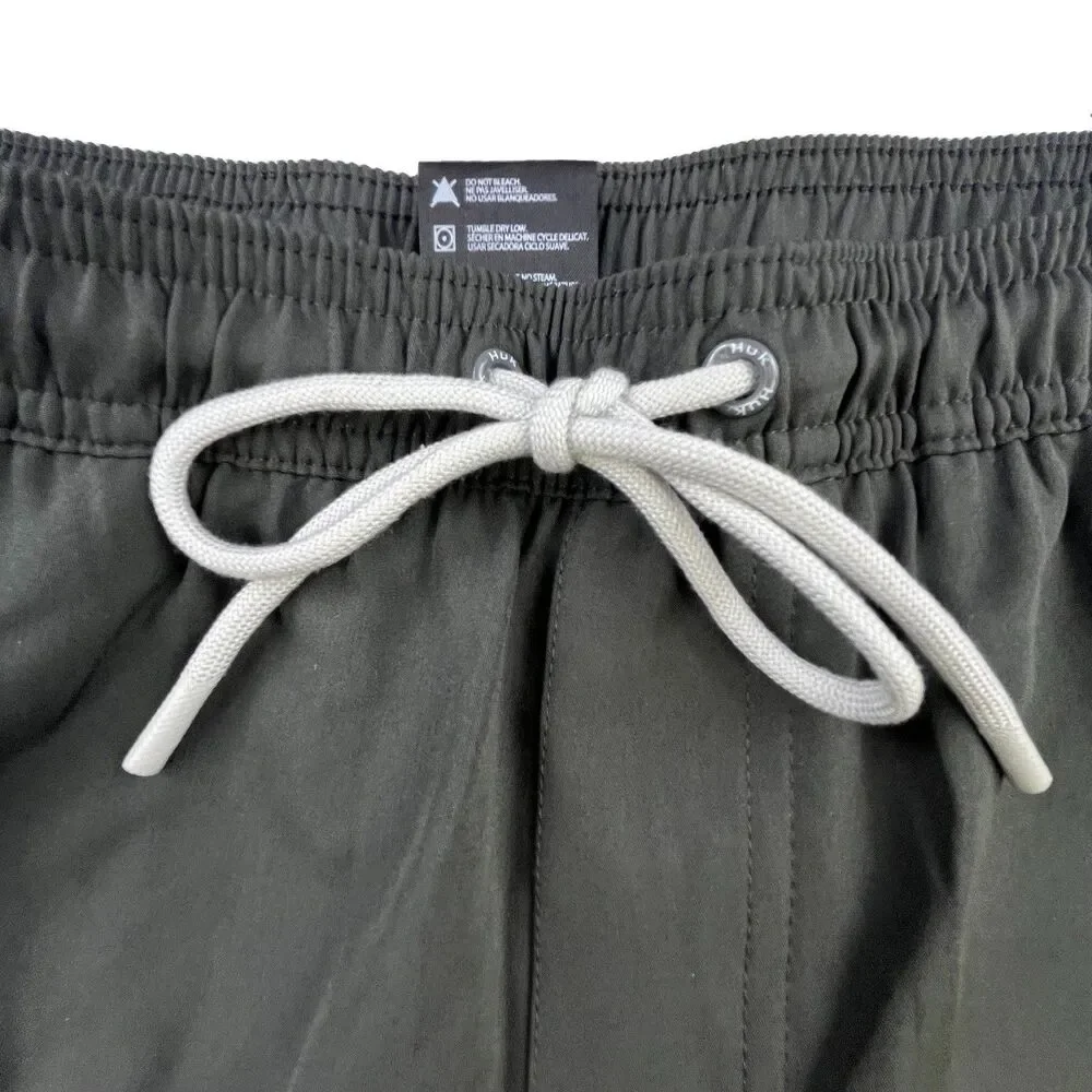 Huk Fishing Pursuit Volley Shorts Men's Medium Gray UPF Mesh Lined Swim Athletic
